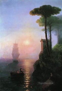 Mañana brumosa en Italia 1864 Romántico Ivan Aivazovsky ruso Pinturas al óleo